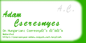 adam cseresnyes business card